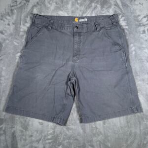 Carhartt Relaxed Fit Gray Work Shorts Mens Size 38 Utility Cargo